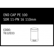 Marley Friatec End Cap PE100 SDR 11PN 16 110mm - T612033